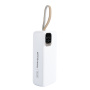 Внешний аккумулятор PERFEO 30000 Atomic Age White (LED дисплей, PD+QC3.0, Type-C, 2xUSB, max 22.5W