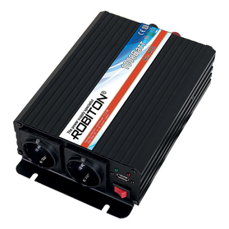 Преобразователь напряжения, инвертор 12V-220V ROBITON R1000 1000Вт