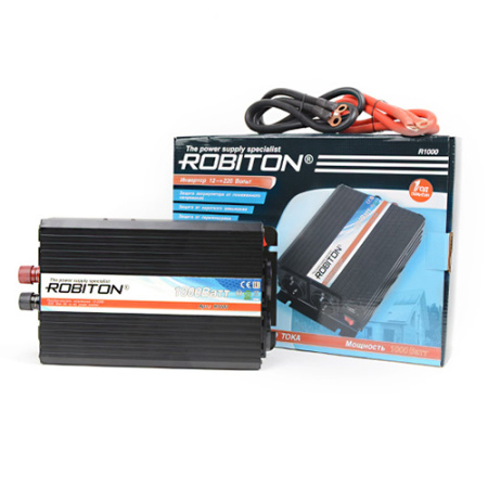 Преобразователь напряжения, инвертор 12V-220V ROBITON R1000 1000Вт