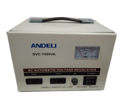 Стабилизатор напряжения однофазный Andeli SVC-1000VA