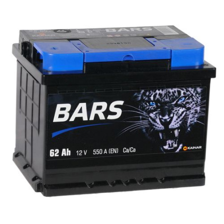 Аккумулятор BARS 6СТ-62 АПЗ (62 Ач, прямая полярность)