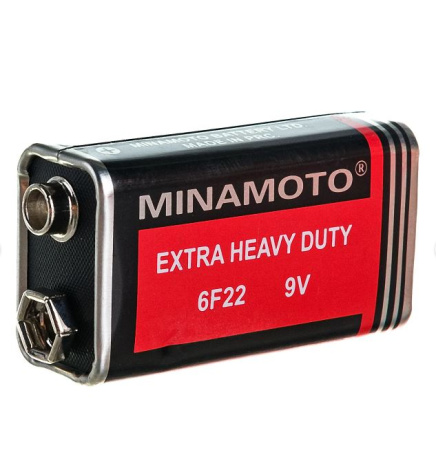 Батарейка солевая Minamoto 6F22 (9V)