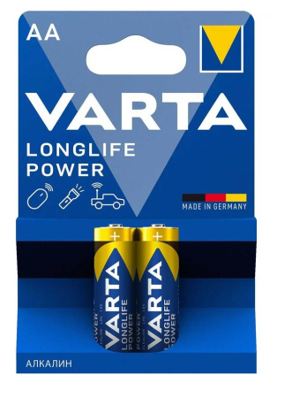 Батарейка щелочная Varta Long Life Power LR06 AA BL2