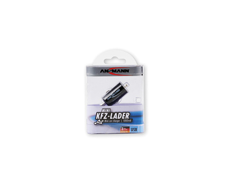 Адаптер/блок питания автомобильный Ansmann USB Car Charger (1000мА, импульсный)